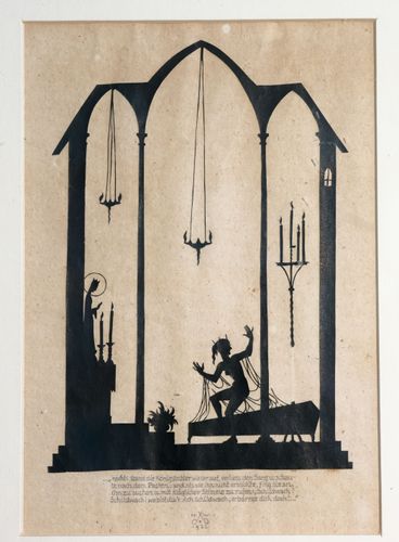 Hanna Weil, Die Königstochter und der Schildwach, 1922, Scherenschnitt auf Papier, Maße unbekannt, Privatsammlung, © Foto: Randall Cook