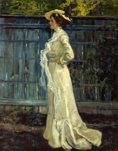 Robert Weise, Bildnis Blanche von Fabrice, o. J., Öl auf Leinwand, 96 x 76 cm, Städtische Wessenberg-Galerie Konstanz, Foto: Franz-Josef Stiele-Werdermann